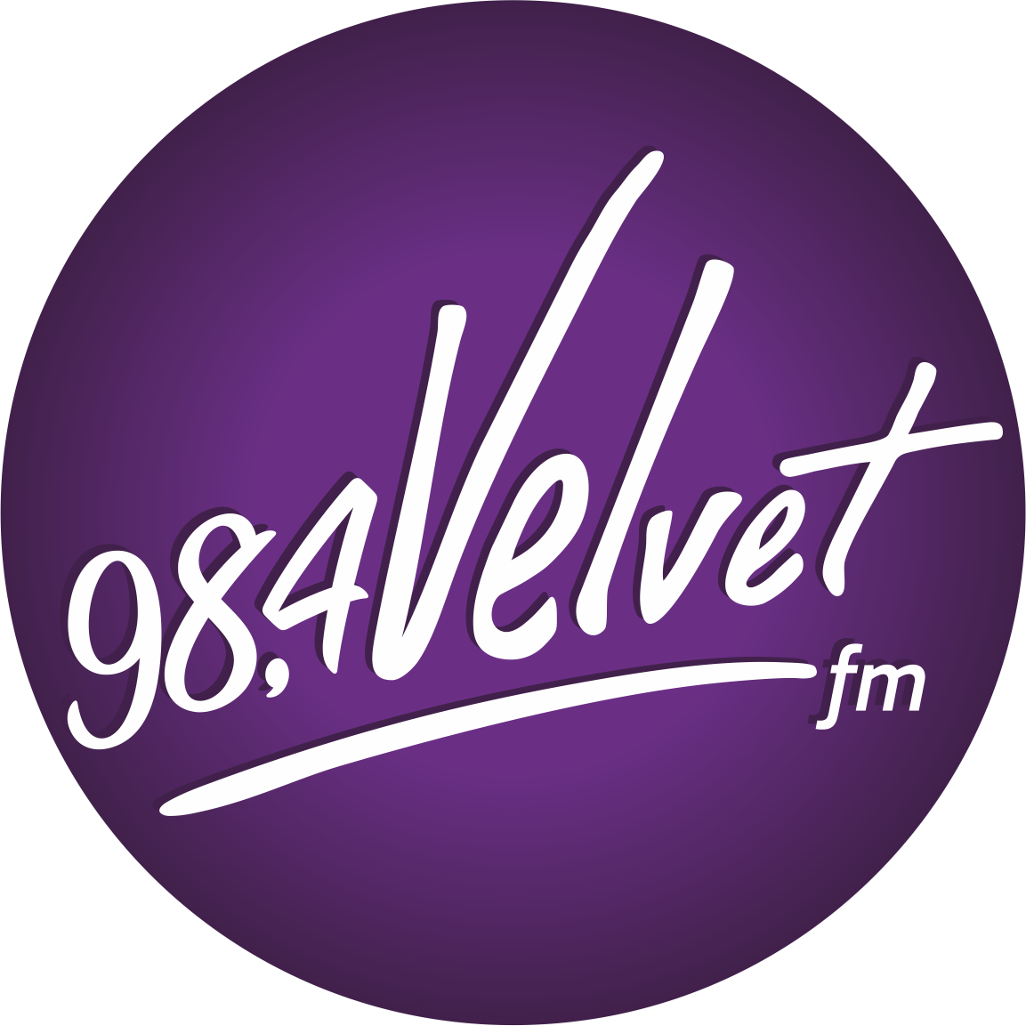 Радио 106.4 фм. Velvet logo.